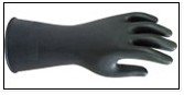 MSA 黑色天然乳胶防化手套